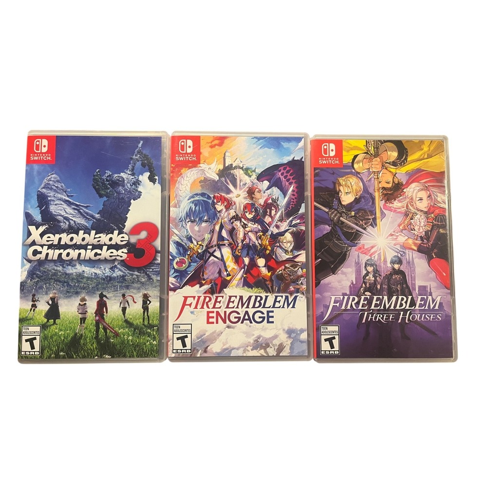 NintendoSwitch Empty Cases RPG Bundle Xenoblade Chronicles 3 Fire Emblem Engage